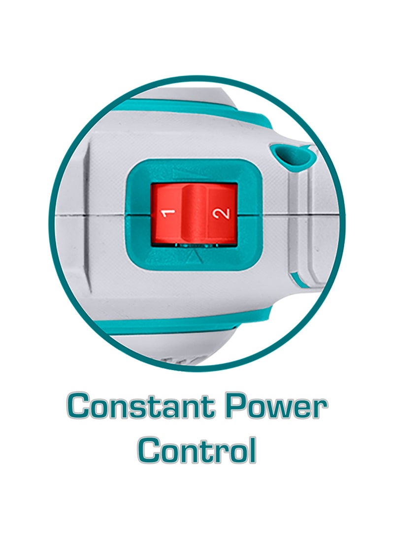 توتال جهاز تلميع سيارات كهربائي من توتال بقدرة ١٤٠٠ واط، بقطر ٧ بوصات (١٨٠ ملم)، مع سرعة متغيرة من ٦٠٠ إلى ٣٢٠٠ دورة في الدقيقة، ومحور دوران M14، وعلبة تروس من الألمنيوم، ويأتي مع قرص تلميع وغطاء تلميع - Image 3
